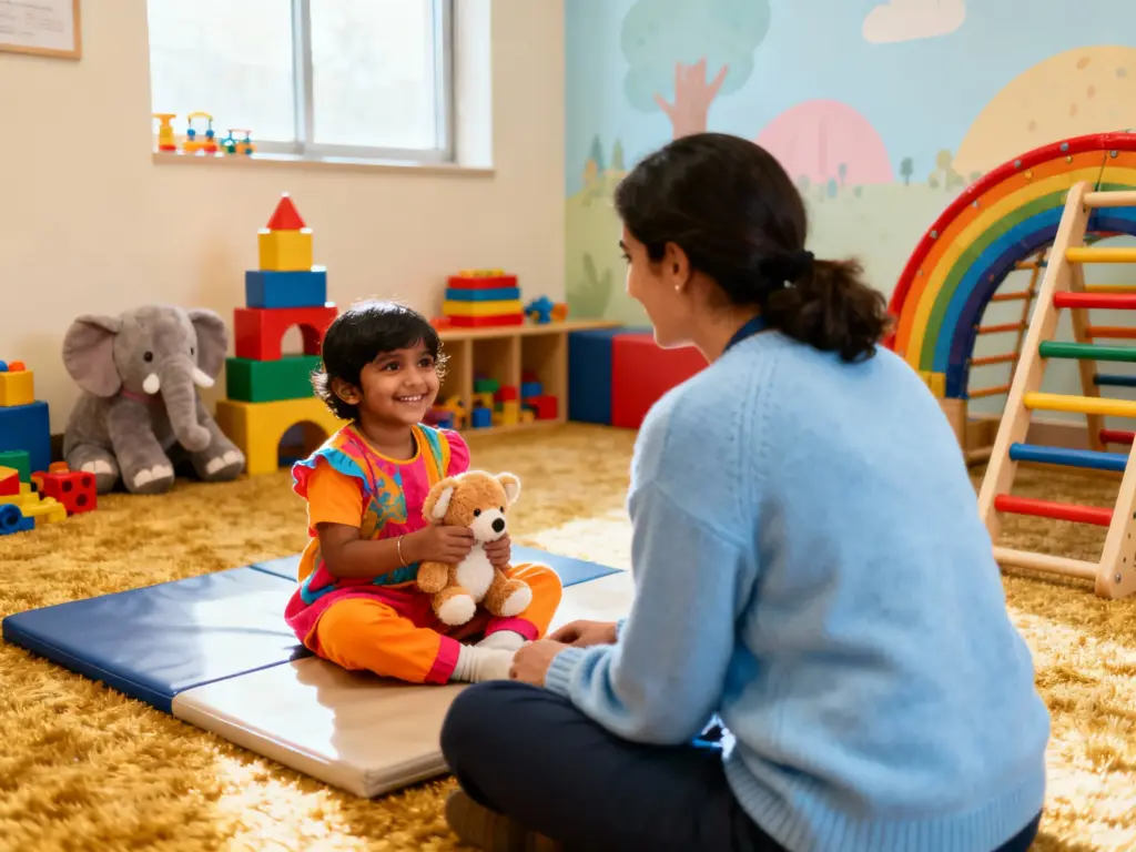 Play-based child therapy session promoting emotional development at the Best child therapy center in Chennai