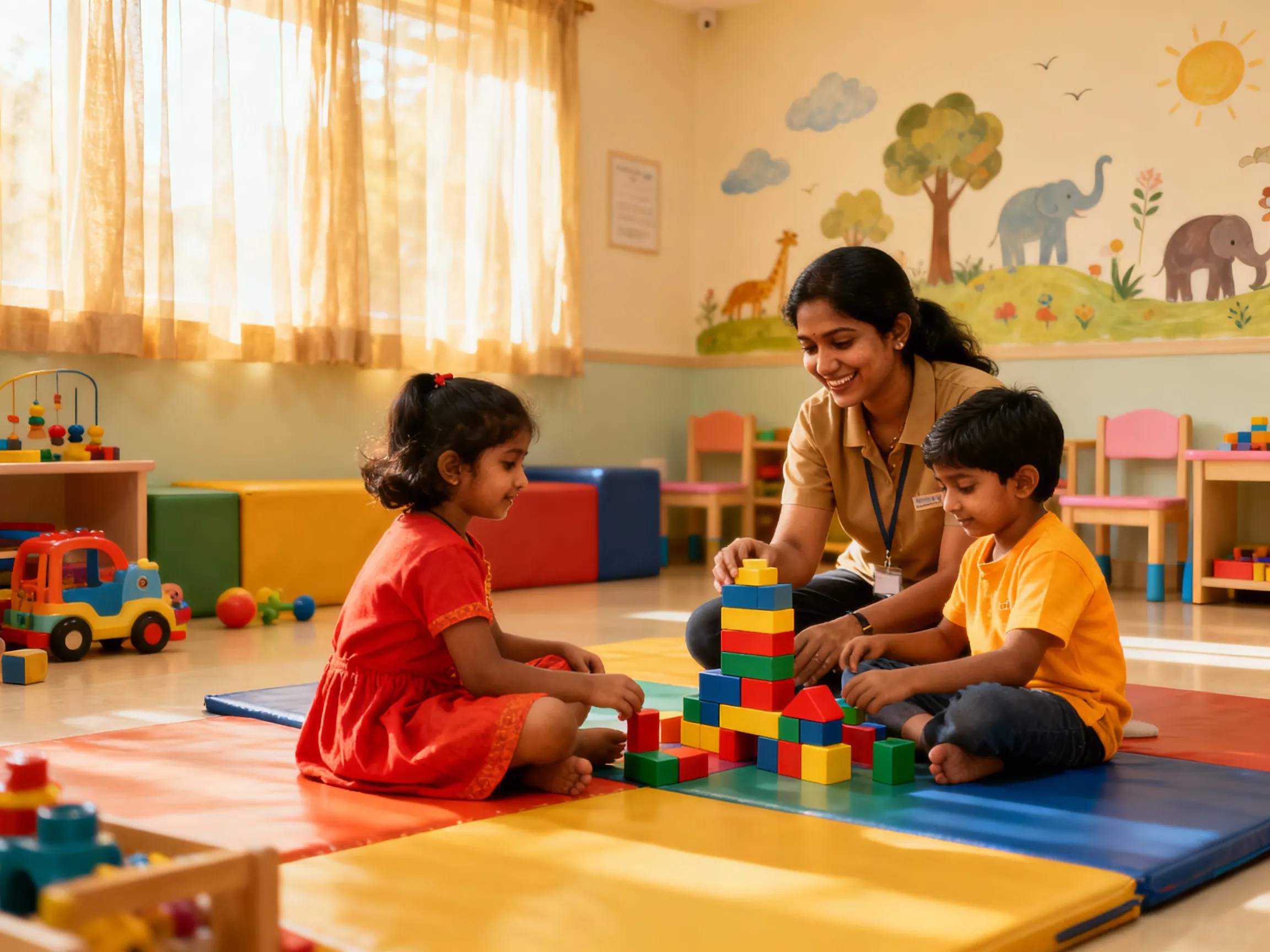Special Education for Children in Chennai with therapist-guided play and learning activities.